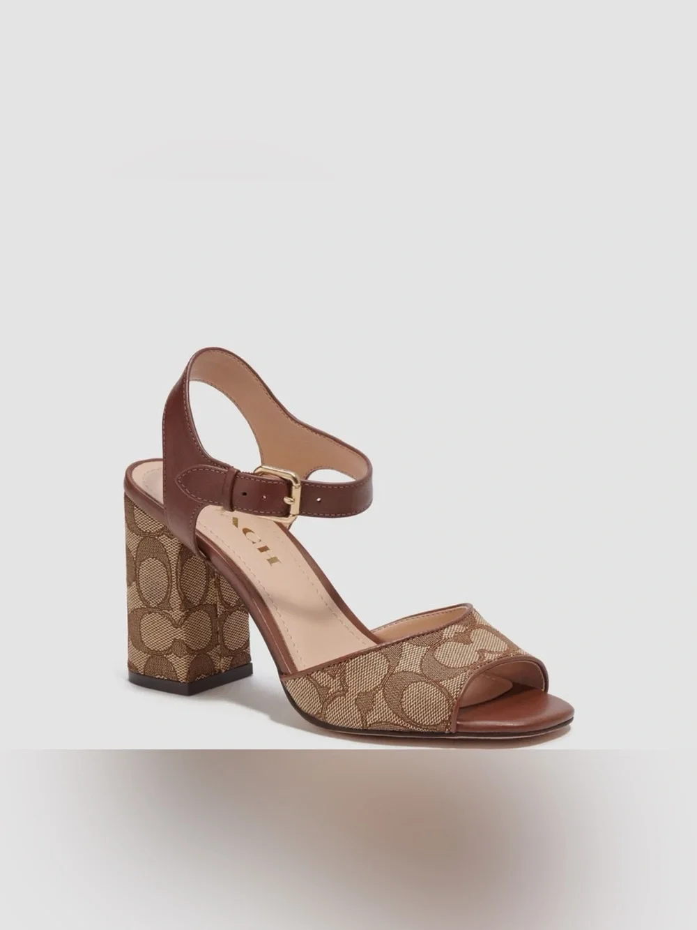 Coach Marla Sandal in Signature Jacquard NWT